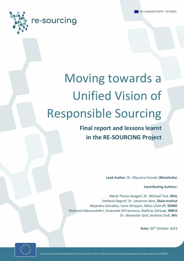 Moving towards a Unified Vision of Responsible Sourcing - Re-sourcing ...